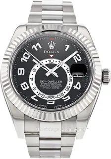 Rolex Sky-Dweller 326939-0002 White gold Black