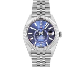 Rolex Sky-Dweller Stainless steel and 18k white gold Light blue