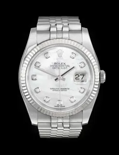 Rolex Datejust 36 116234 White gold and Stainless steel White