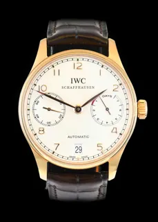 IWC Portuguese 5001 18k rose gold Silver