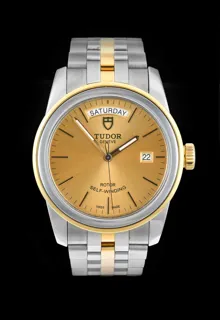 Tudor Glamour 56003 Yellow gold and Stainless steel Champagne