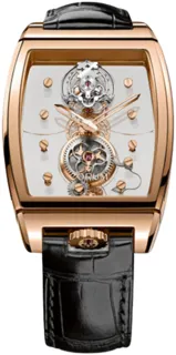 Corum Bridge Tourbillon Panoramique 100.160.55/0F01 0000 Rose gold Skeletonized