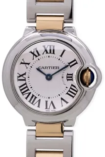 Cartier Ballon Bleu Stainless steel and 18k yellow gold Silver