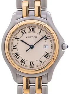 Cartier Cougar Yellow gold and Stainless steel antique white