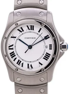 Cartier Santos Ronde 1561.1 30mm Stainless steel White