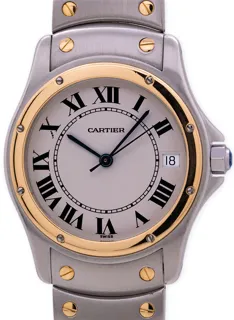 Cartier Santos Ronde 1910 33mm Yellow gold and Stainless steel White