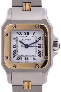 Cartier Santos 6902 Stainless steel and 18k yellow gold White