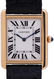 Cartier Tank Solo 3167 Yellow gold and Stainless steel Silver