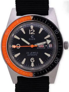 Elgin Diver 4156 Stainless steel Black