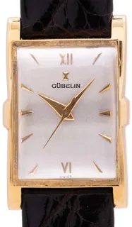 Gübelin Hour Glass 24mm 18K YG silver satin