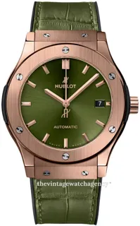 Hublot Classic Fusion 45, 42, 38, 33  511.OX.8980.LR Yellow gold Green