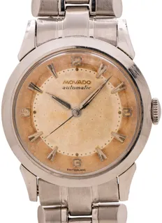 Movado Automatic Stainless steel tan$peach