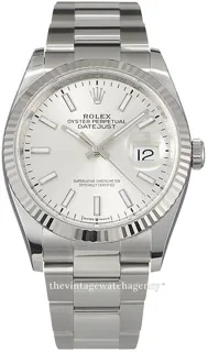 Rolex Datejust 36 126234-0014 White gold and Stainless steel Silver