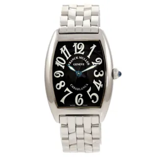 Franck Muller Cintree Curvex 1752 QZ Stainless steel Black