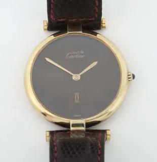 Cartier Vendôme Gold-plated and Sterling Silver Black