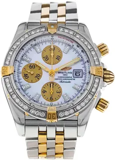 Breitling Chronomat B13356 Yellow gold and Stainless steel White