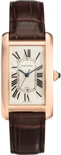 Cartier Tank Américaine W2609156 Rose gold Silver