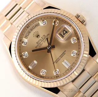 Rolex Day-Date 36 118238 Yellow gold Champagne