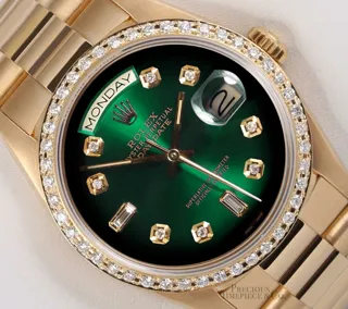 Rolex Day-Date 36 18238 Yellow gold Green Ombre