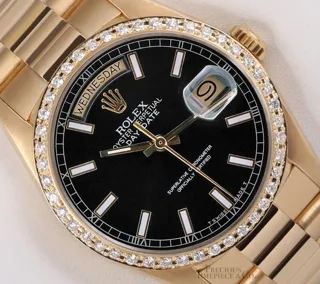 Rolex Day-Date 36 18238 Yellow gold Black