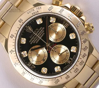 Rolex Daytona 116528 Yellow gold Black