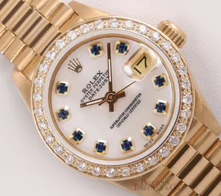 Rolex President 26mm 18k yellow gold White