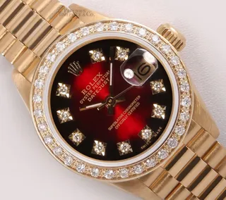 Rolex President 26mm 18k yellow gold Red