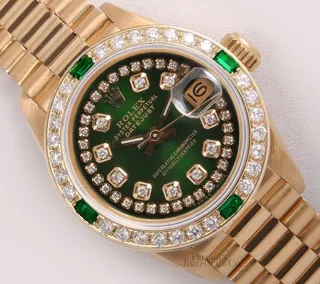 Rolex President 26mm 18k yellow gold Green