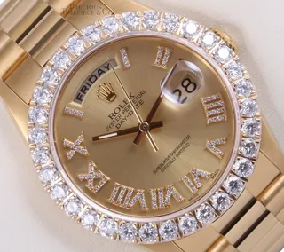 Rolex President 18k yellow gold Champagne