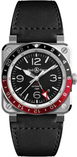 Bell & Ross BR 03 BR0393-BL-ST/SCA Stainless steel Black