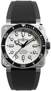 Bell & Ross BR 03-92 Diver BR03A-D-WH-ST/SRB Stainless steel White