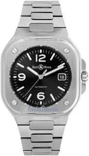 Bell & Ross Instruments BR05A-BL-ST/SST Stainless steel Black