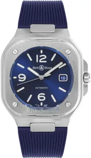 Bell & Ross Instruments BR05A-BLU-ST/SRB Stainless steel Blue