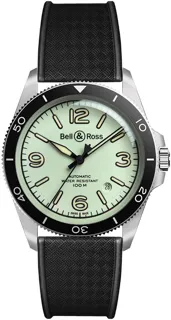 Bell & Ross Vintage BRV292-LUM-ST/SRB Stainless steel Green