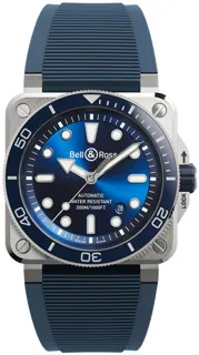 Bell & Ross BR 03-92 Diver BR03A-D-BLU-ST/SRB 42mm Stainless steel Blue