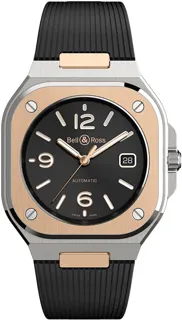 Bell & Ross BR 05 Automatic BR05A-BL-STPG/SRB Stainless Steel$18kt Rose Gold Black