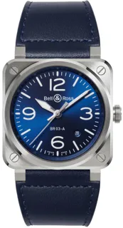 Bell & Ross Instruments BR03A-BLU-ST/SCA Stainless steel Blue