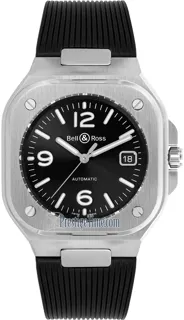 Bell & Ross Instruments BR05A-BL-ST/SRB Stainless steel Black