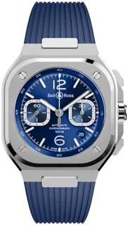 Bell & Ross BR 05 Chronograph BR05C-BLU-ST/SRB 42mm Stainless steel Blue