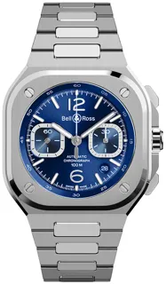 Bell & Ross BR 05 Chronograph BR05C-BLU-ST/SST 42mm Stainless steel Blue