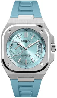 Bell & Ross Instruments BRX5R-IB-ST/SRB Stainless steel Ice Blue