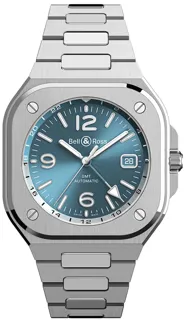 Bell & Ross Urban BR05G-PB-ST/SST Stainless steel Sky Blue