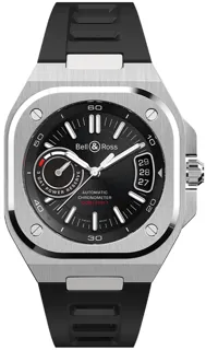 Bell & Ross Instruments BRX5R-BL-ST/SRB Stainless steel Black