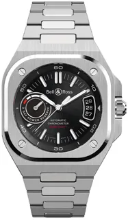 Bell & Ross Instruments BRX5R-BL-ST/SST Stainless steel Black