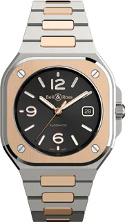 Bell & Ross Instruments BR05A-BL-STPG/SSG Stainless Steel$18kt Rose Gold Black