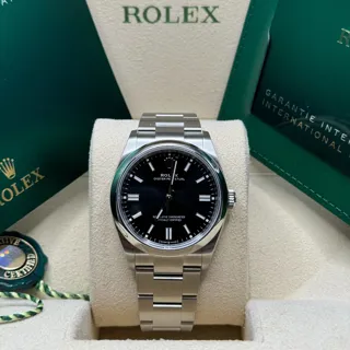 Rolex Oyster Perpetual 126000-0002 Stainless steel Black