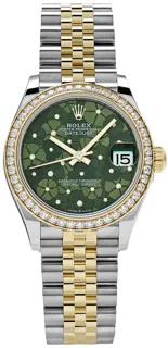 Rolex Datejust 278383RBR-0032 Yellow gold and Stainless steel Green