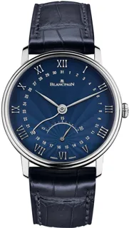 Blancpain Villeret 6653Q-1529-55B White gold Blue