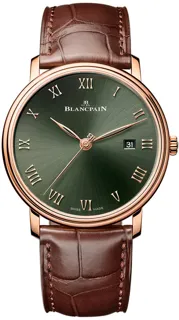 Blancpain Villeret 6651-3653-55B Rose gold Green