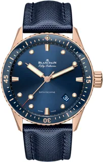 Blancpain Fifty Fathoms 5000-36S40-O52A Sedna gold Blue